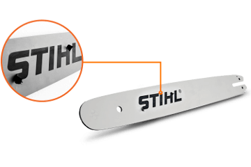 Calcomanía en las motosieras falsas STIHL